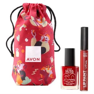 "Tűzpiros ajkak és körmök" ajándékszett