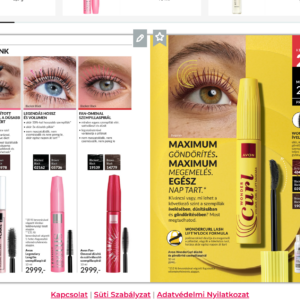 Avon Make up + care szérum hatású dúsító szempillaspirál Blackest Black