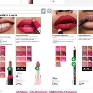 Avon Hydramatic ragyogó ajakrúzs Coral