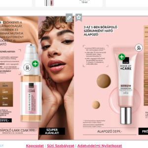 Avon Make up + care többfunkciós ragyogásfokozó fluid SPF 30 3.75
